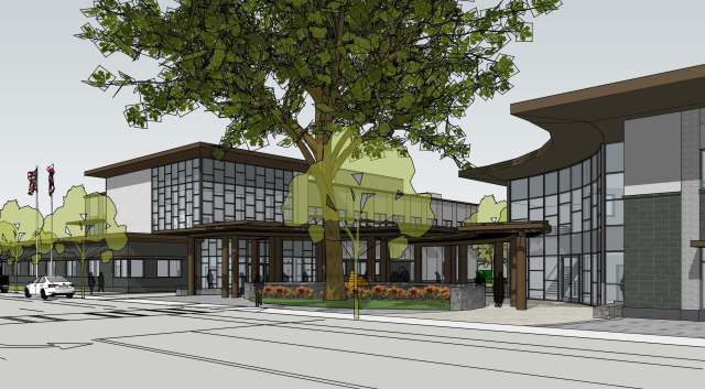 Architectural rendering of Wahiawa Civic Center