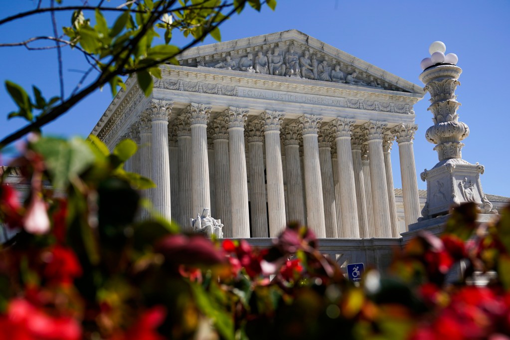 The U.S Supreme Court is seen, Tuesday, Oct. 11, 2022 in Washington. (AP Photo/Mariam Zuhaib)