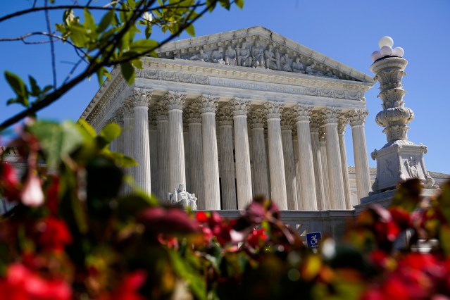 The U.S Supreme Court is seen, Tuesday, Oct. 11, 2022 in Washington. (AP Photo/Mariam Zuhaib)