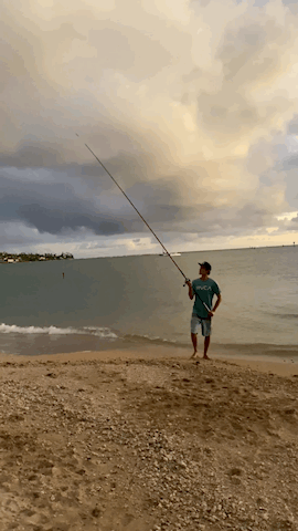 Evan Woodall fishing