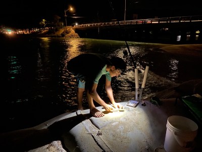 Evan Woodall fishing