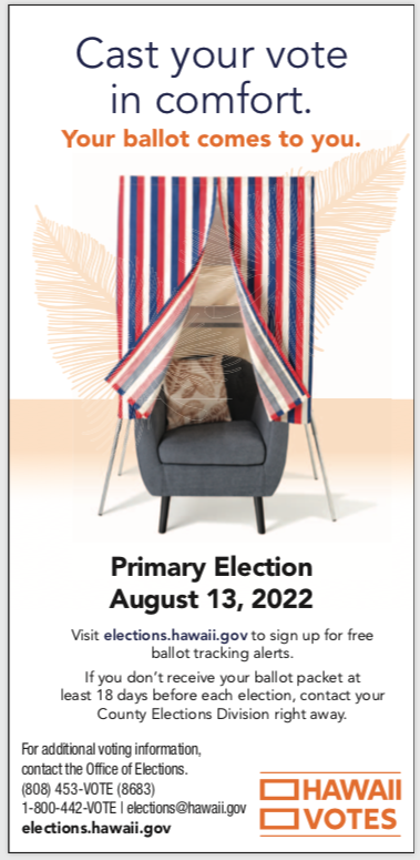 State Office of Elections paid advertising 2022