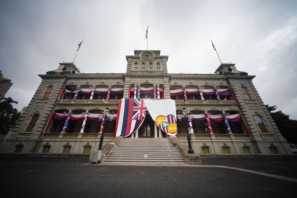 Iolani Palace in honor of King David Kalakaua's November 16th birthday.