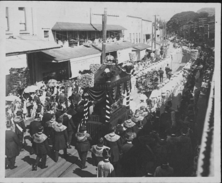 Funeral procession for Prince Kuhio