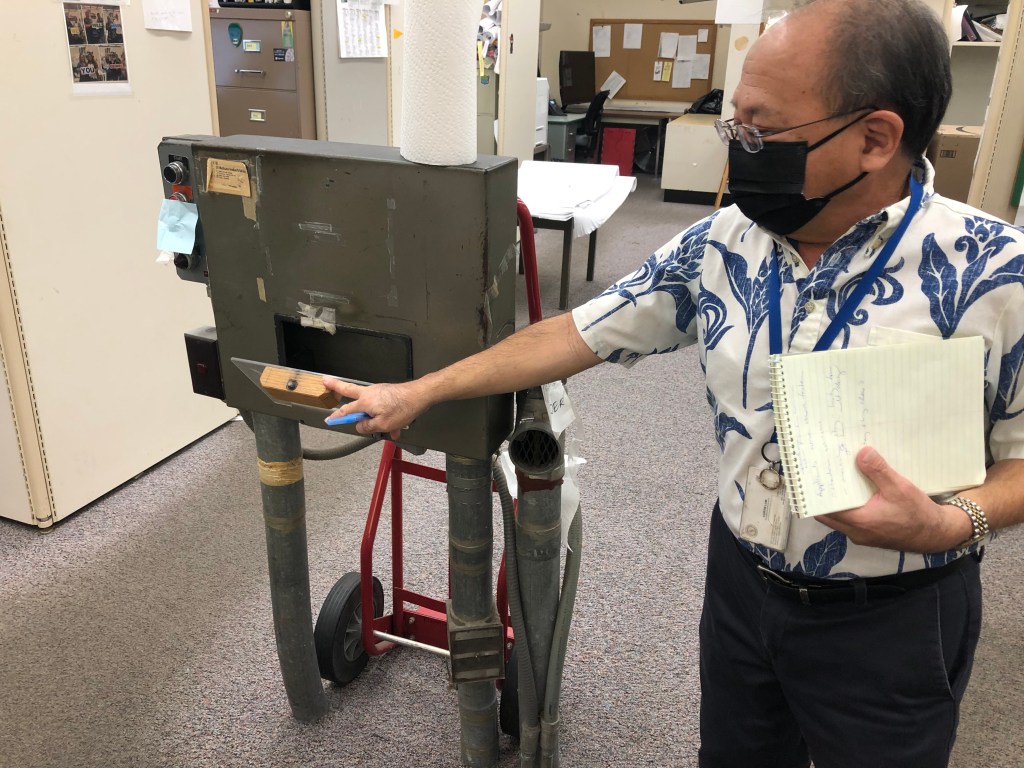 The Honolulu Department of Planning and Permitting was using pneumatic tubes until recently when the system broke.