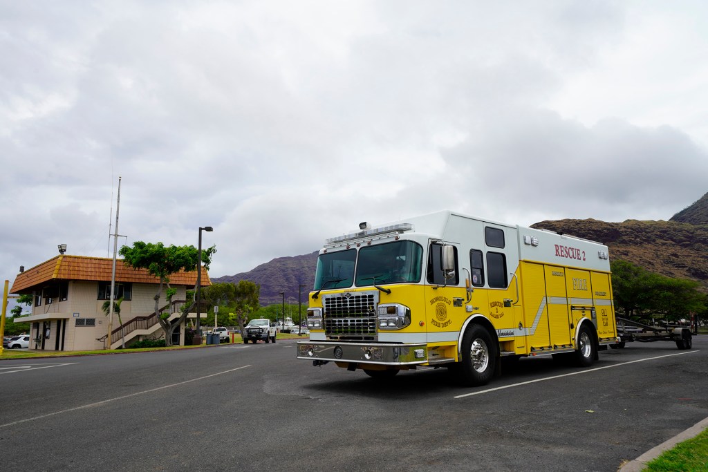 Honolulu Fire Department HFD rescue truck Waianae stock file photo government