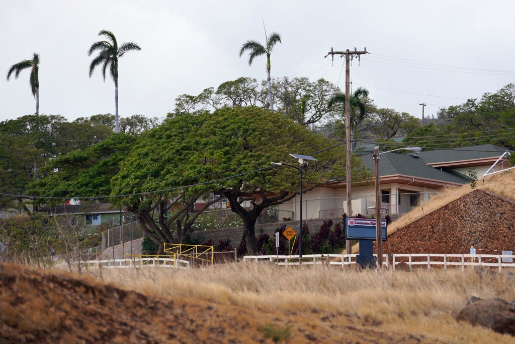 Lahainaluna High School is photographed Sunday, Aug. 13, 2023, in Lahaina. The campus was largely untouched by a large fire last week. (Kevin Fujii/Civil Beat/2023)