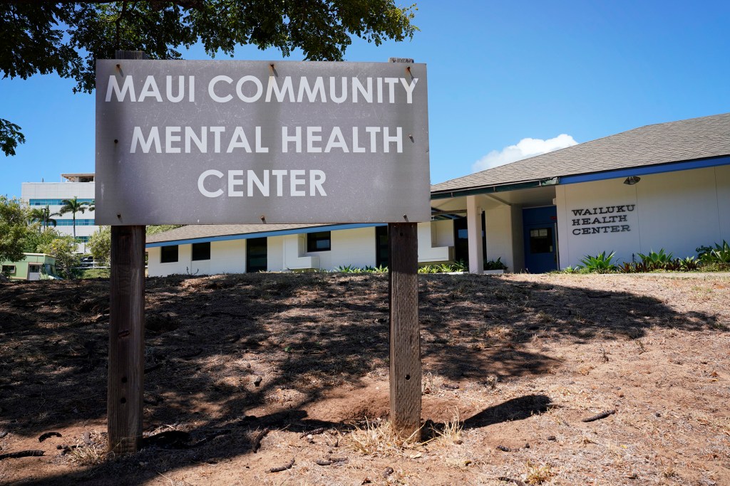The Maui Community Mental Health Center is offering to help those affected by the recent wildfires, photographed Thursday, Aug. 31, 2023, in Wailuku. The historic town of Lahaina was destroyed by an Aug. 8 fire. (Kevin Fujii/Civil Beat/2023)