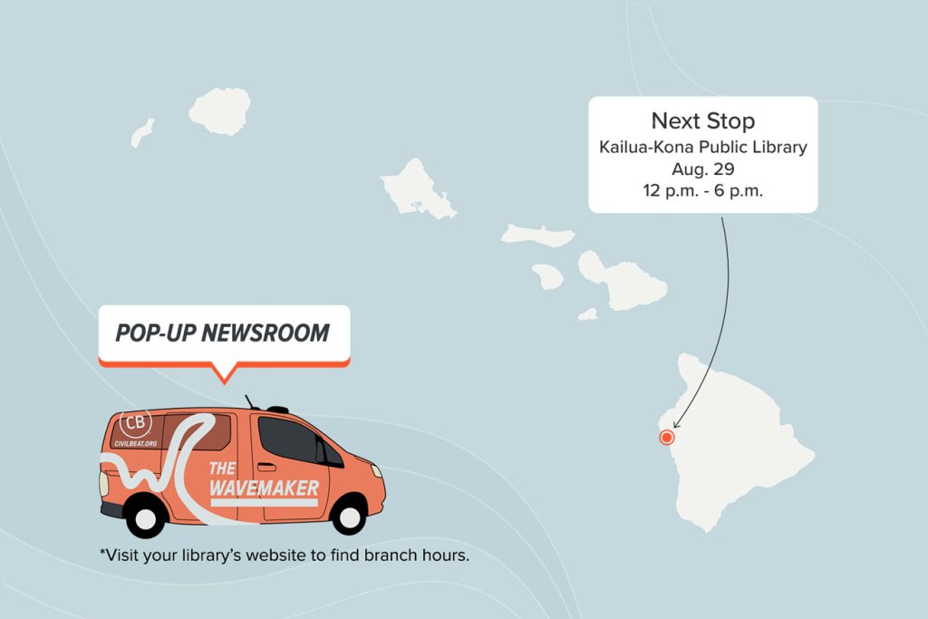 Pop-Up Newsroom Aug. 29 stop at Kailua-Kona Public Library