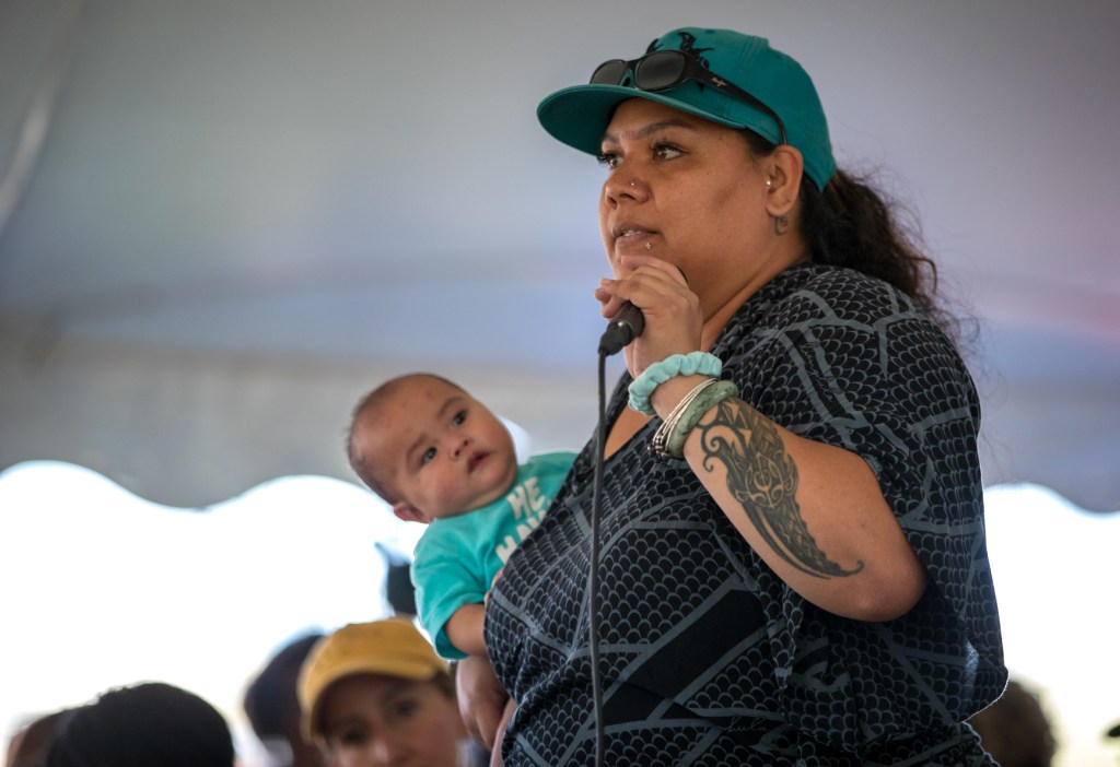 Parents aired their frustrations with the DOE during a contentious public meeting Wednesday morning in Napili. (Nathan Eagle/Civil Beat/2023)
