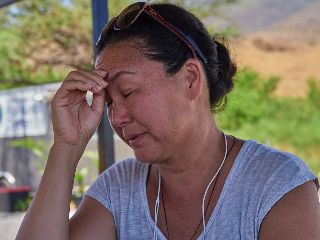 Tearful Yayoi Hara talks about the day of the fire in Lahaina