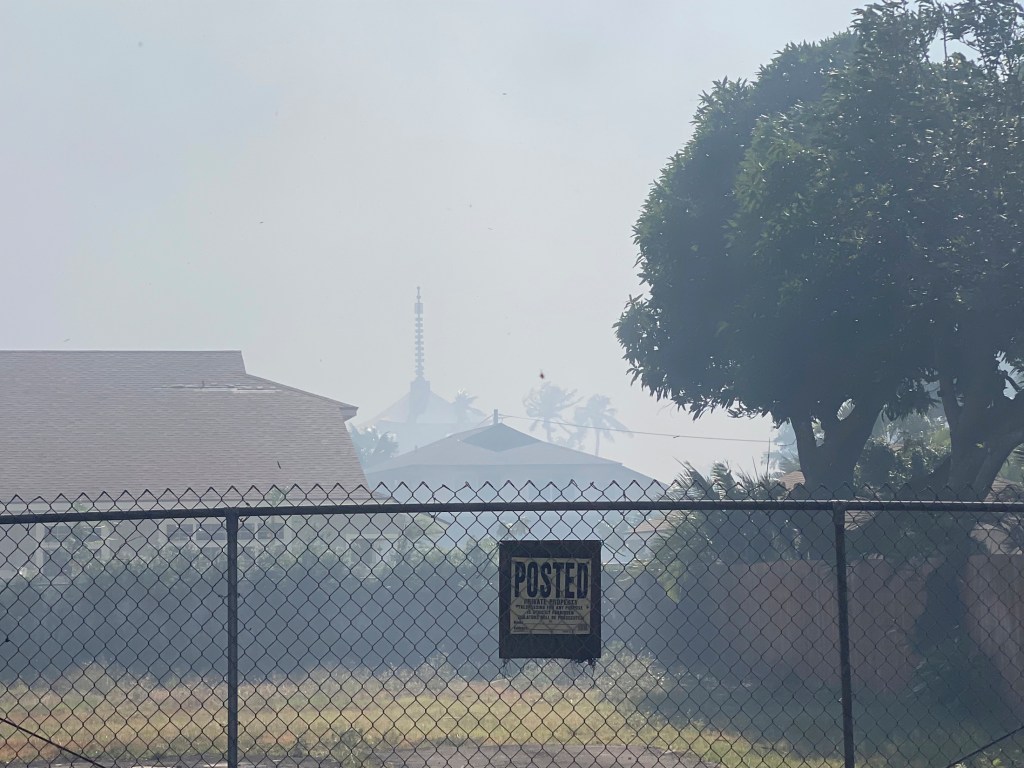 Beth Zivitski, a passing motorist, took this photo of the Jodo Mission at 3:47 p.m.