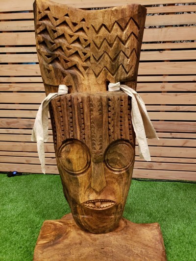 Tree statue Hawaiian god Kanaloa Hanakehau Learning Farm Denby Fawcett column