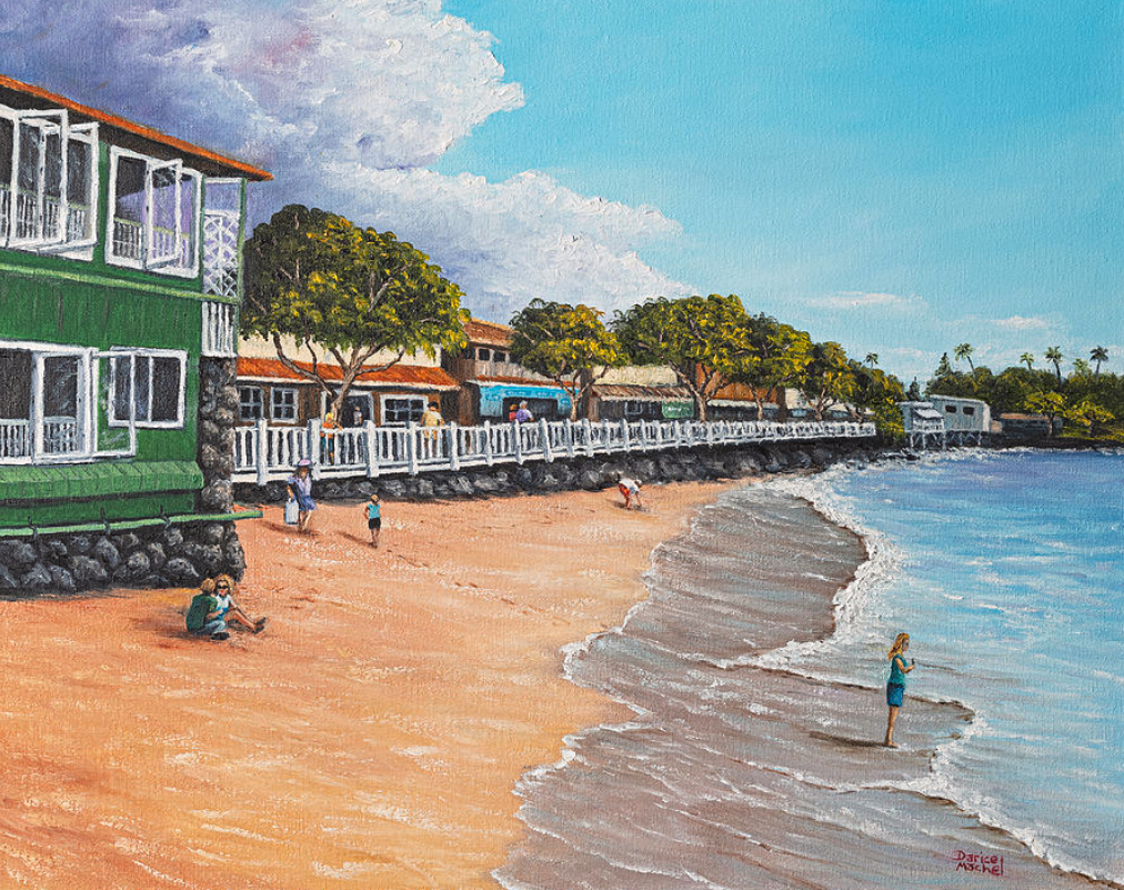 Artist Darice McGuire specialized in landscapes of Lahaina, before the town was destroyed in the Aug. 8, 2023 fire