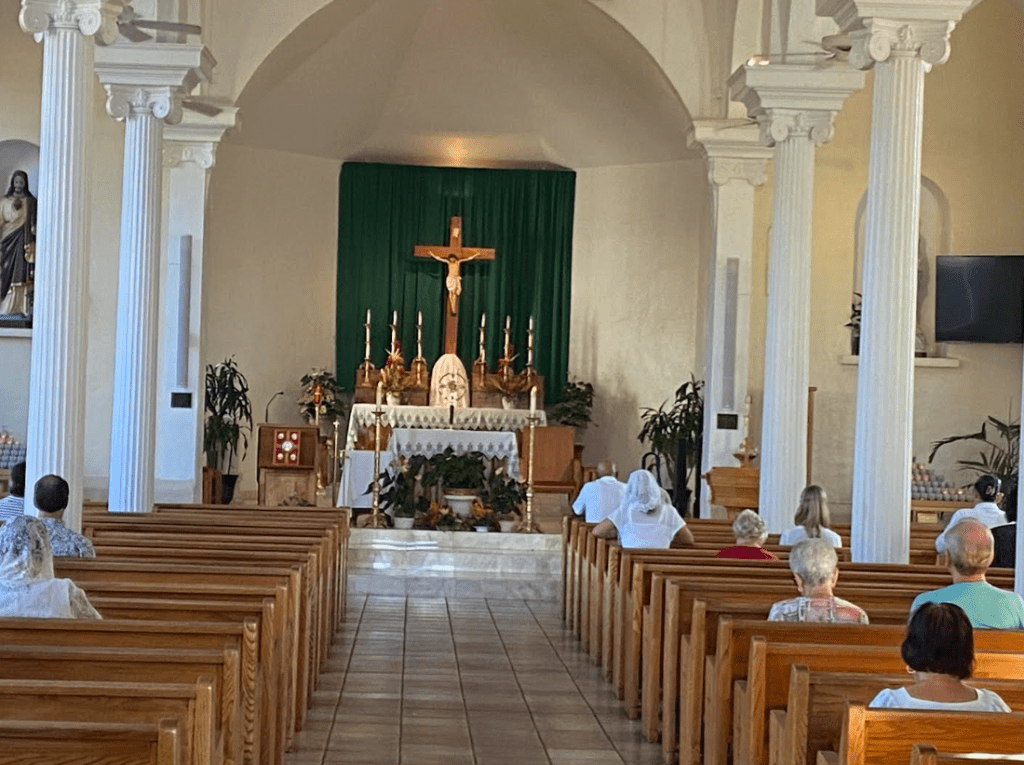 Interior of Lahaina's Maria Lanakila Church, before Aug. 8 fire