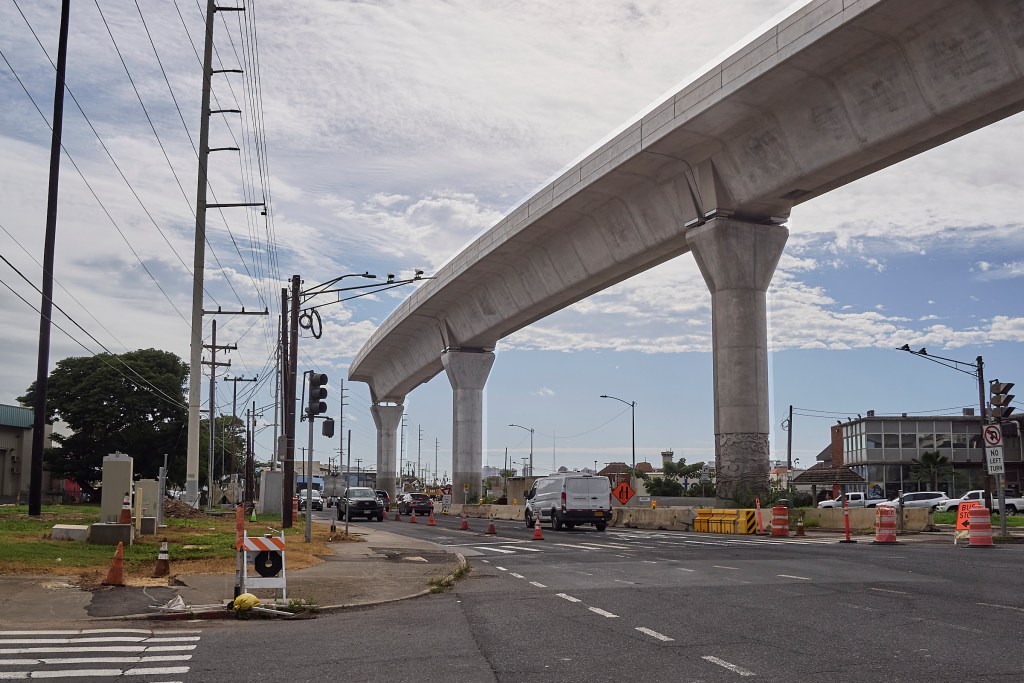 Rail Construction along Dillingham Blvd