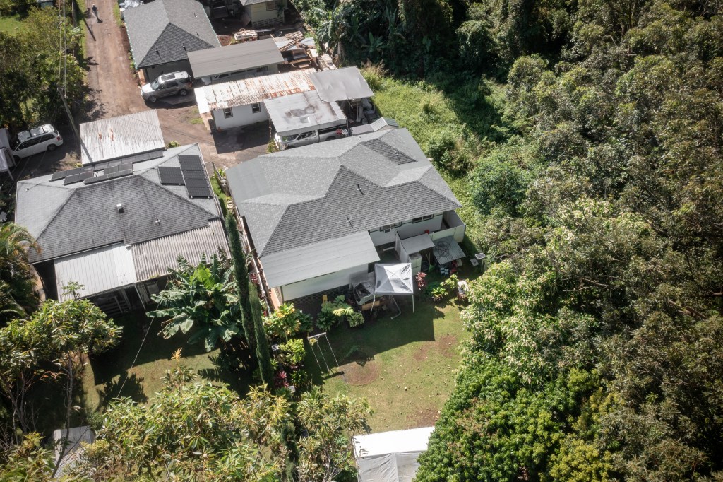 Aerial view of house where Geanna Bradley died of abuse.