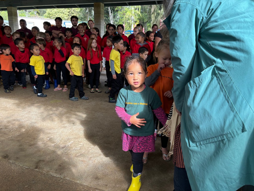 Photo of Punana Leo o Waimea students photographed by Naka Nathaniel.