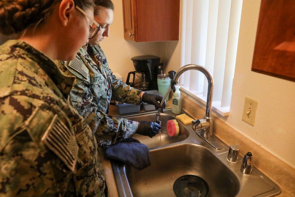 Members of the Navy’s Rapid Response Team conduct water testing at an Aliamanu Military Reservation home in Honolulu, Hawaii, Mar. 21, 2024. The ongoing monitoring efforts are part of the Navy’s enduring long-term commitment to ensure the safety of the environment and public health. (U.S. Navy photo by Mass Communication Specialist 1st Class Glenn Slaughter)