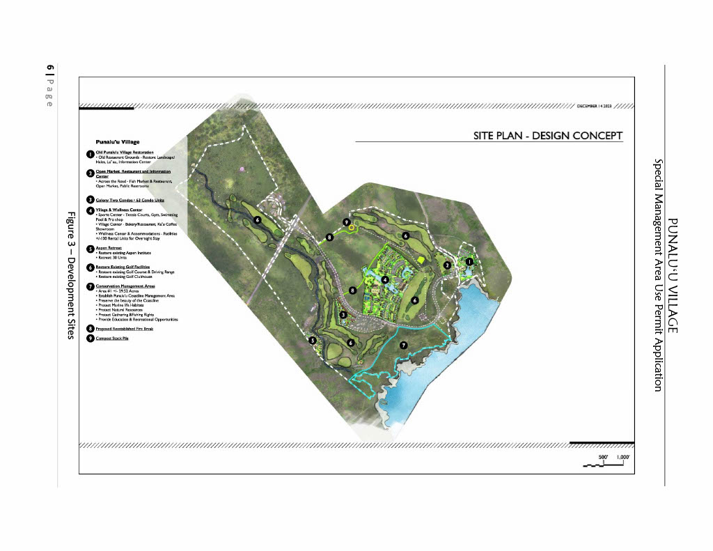 Punaluu Village site Plan extracted from the full Plan