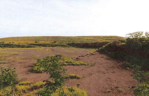 Maui County is considering trying to acquire this 20-acre parcel of quarried land next to the Central Maui Landfill for use as the final dump site of debris and ash from the Lahaina wildfire. (Courtesy: Maui County)