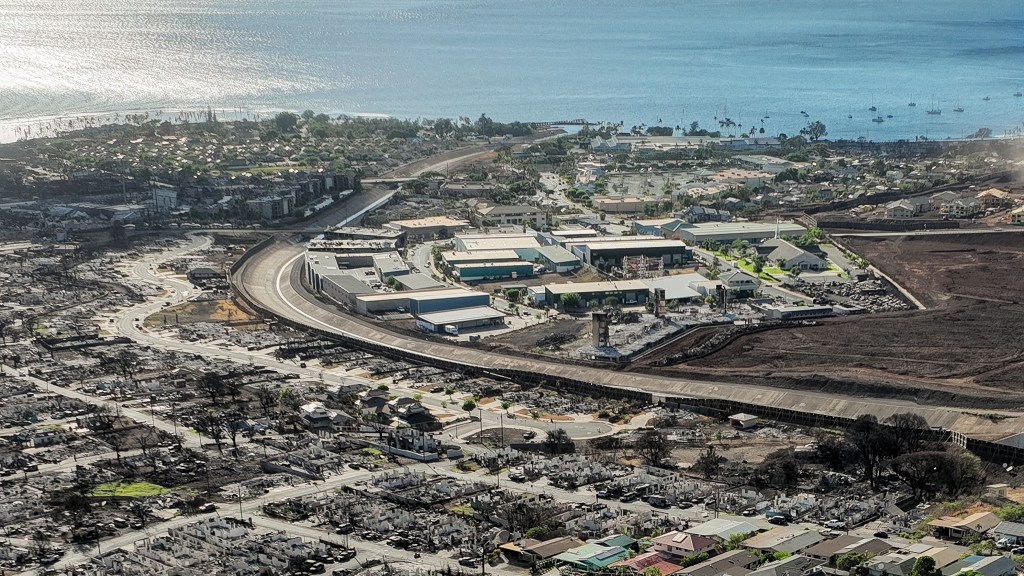 Developers want to rebuild the Kaiaulu o Kupuohi affordable housing project in Lahaina. (Nathan Eagle/Civil Beat/2023)