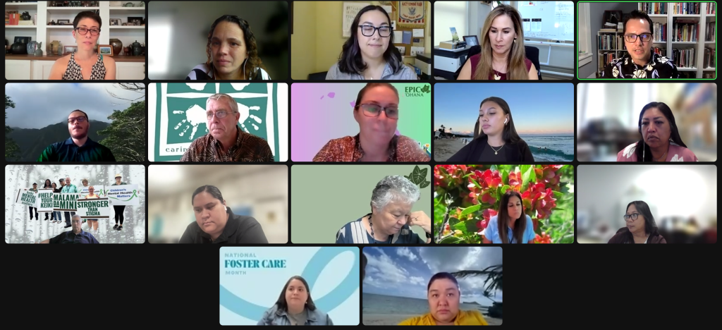Malama Ohana Working Group Child Welfare Services