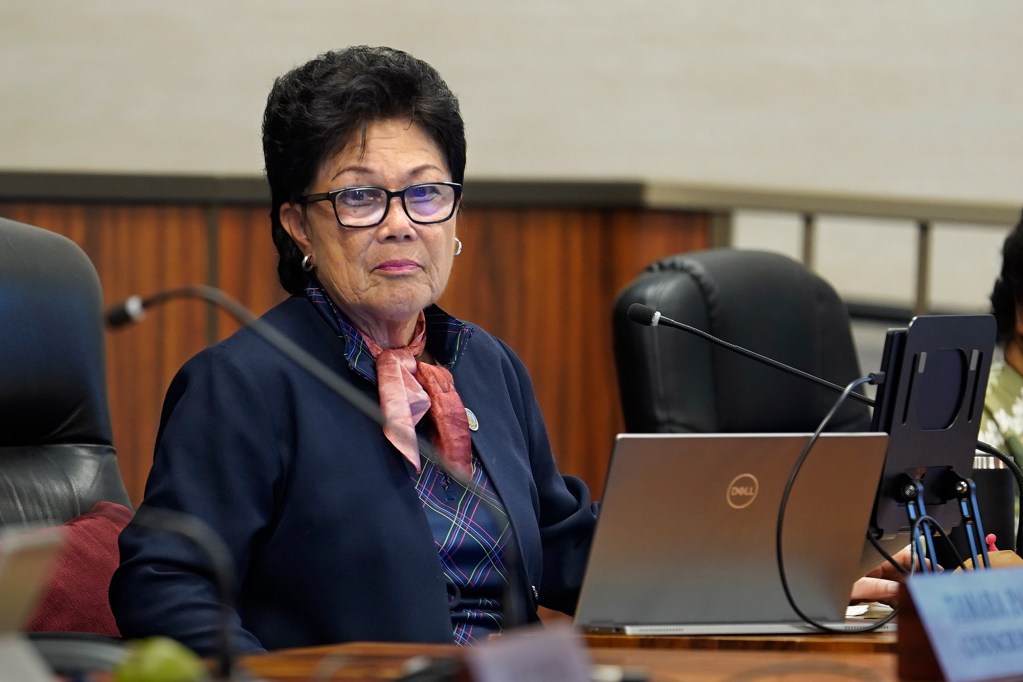 Maui City Council member Alice Lee meets Tuesday, July 2, 2024, in Wailuku. (Kevin Fujii/Civil Beat/2024)