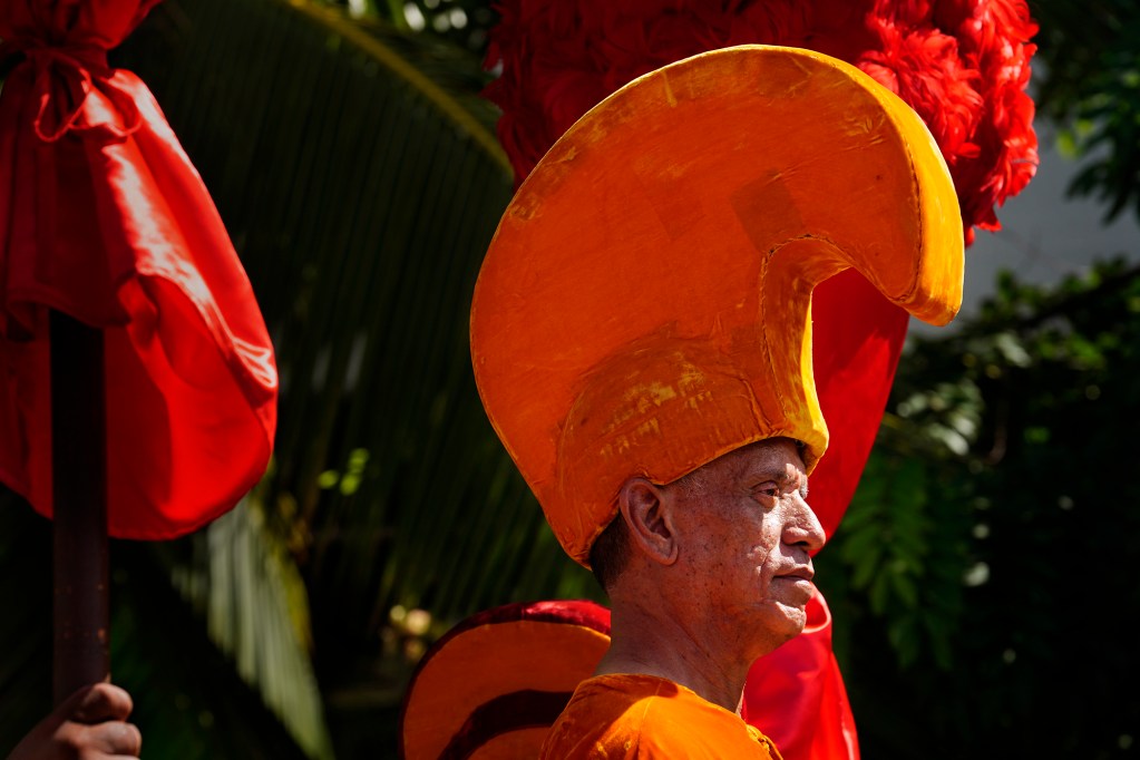 The Aloha Festivals Royal Court makes its way down Kalakaua Avenue in their 76th Annual Floral Parade Saturday, Sept. 25, 2024, in Honolulu. (Kevin Fujii/Civil Beat/2024)
