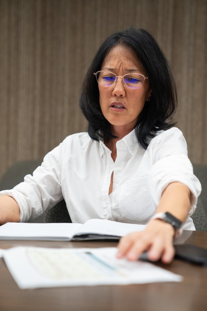 Dawn Apuna, director of DPP meets with Civil Beat to discuss the improvements made regarding permit delays.