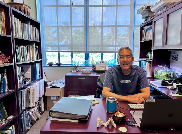 Randy Kosaki works out of NOAA's Honolulu office when he's not on a research cruise. (Nathan Eagle/Civil Beat/2024)
