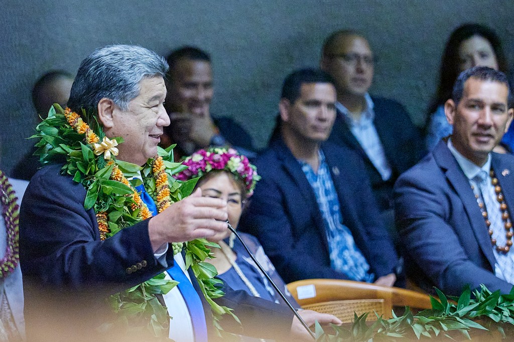Opening Session of the 33rd Legislature January 15th, 2025. Scenes from the opening session of the Senate(David Croxford/Civil Beat/2025)