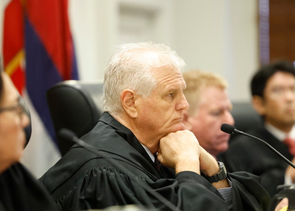 Arguments presented before Hawaii Supreme Court relating to the Maui Wildfire settlements and how to proceed.(Pool Photo/Civil Beat/2025)