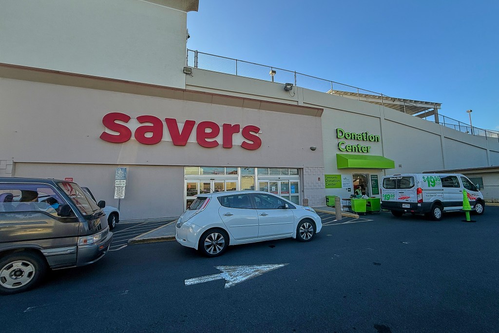 Savers Store at 2220 Sth King Street, Honolulu, photographed  March 10, 2025 (David Croxford/Civil Beat/2025)