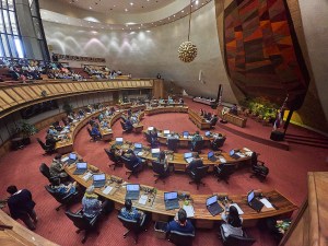 Views from both the House of Representatives and the Senate, photographed May 2nd, 2025. Discussion during the recesses and during each of the bills under discussion plus the House press conference featuring the Speaker of the House and other representatives(David Croxford/Civil Beat/2025)