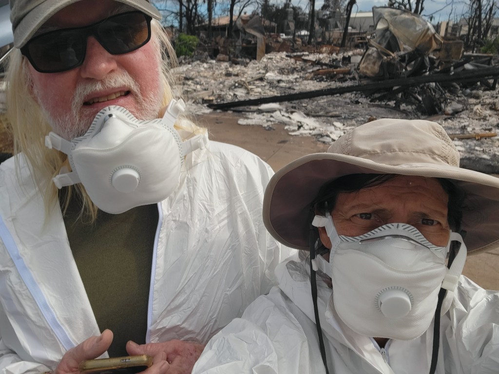 Lahaina homeowners Juliet DiGiovanni and Herb Phillips lost their home at 148 Komo Mai St. Lahaina on Aug. 8, 2023. They have spent the past year filing personal loss claims with Zephyr Insurance.
