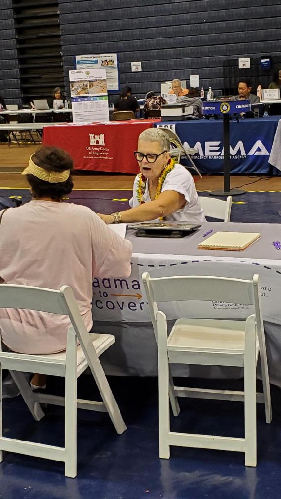 Sherry Peterson of the nonprofit organization United Policyholders has been helping Maui wildfire survivors analyze their insurance policies and maximize their claims.