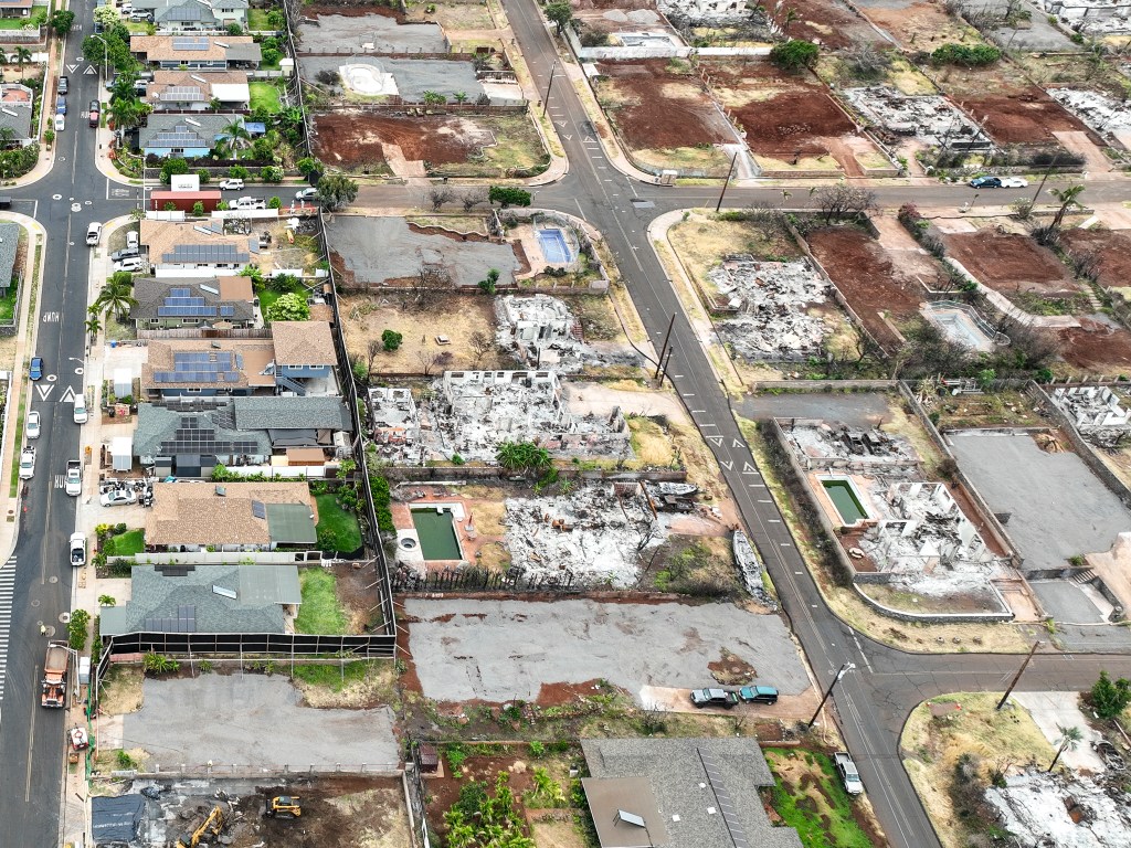 Some of the homes in Lahaina had pools before the Aug. 8, 2023, fires. (Nathan Eagle/Civil Beat/2024)