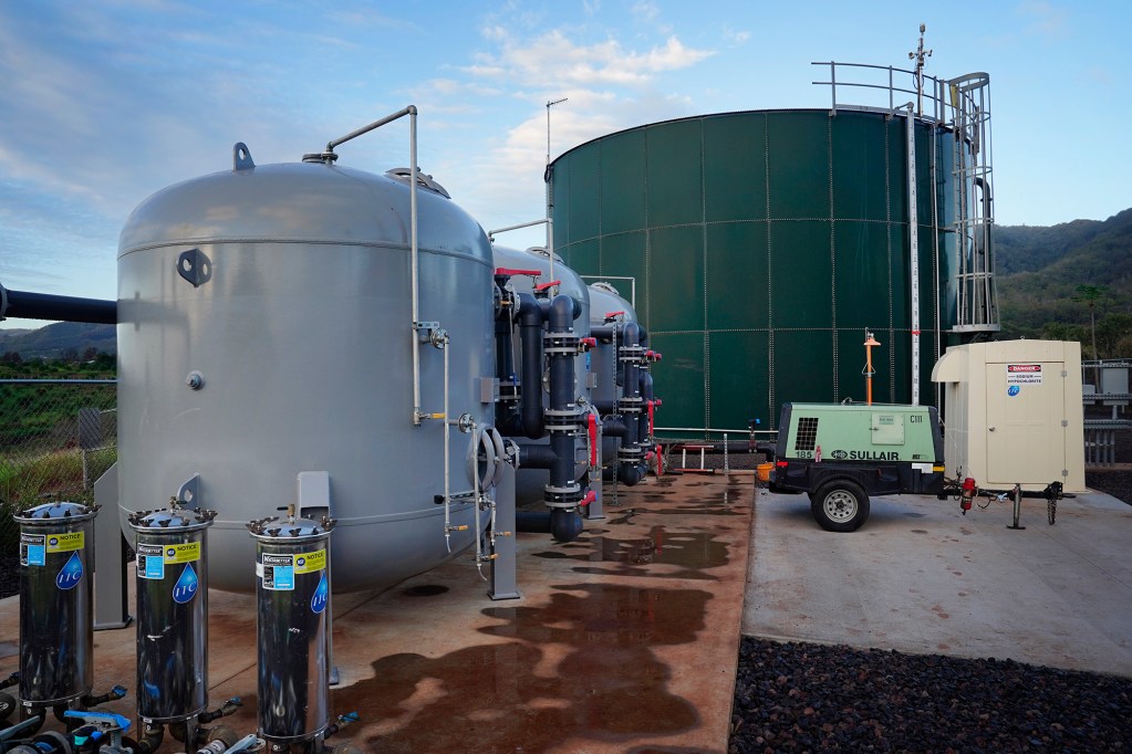 Kunia Camp water tanks are photographed Tuesday, Oct. 28, 2025, in Kunia Camp. (Kevin Fujii/Civil Beat/2025)