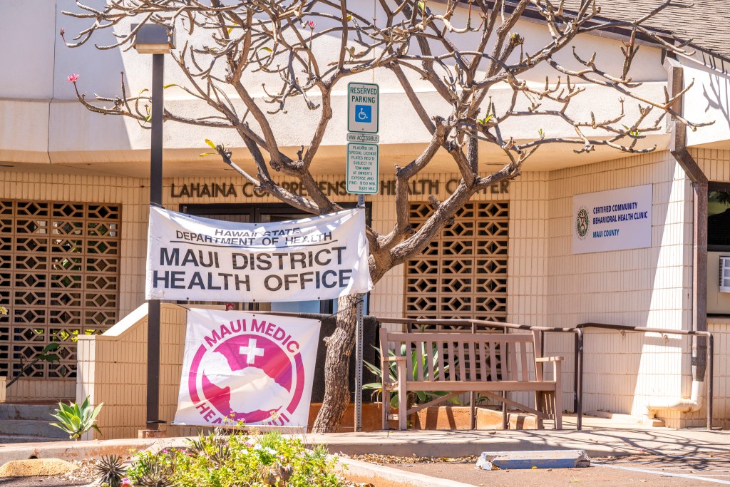 The Maui County Certified Community Behavioral Health Clinic in Lahaina is run by the state Department of Health with federal funding. (Sean Hower/Civil Beat/2026)