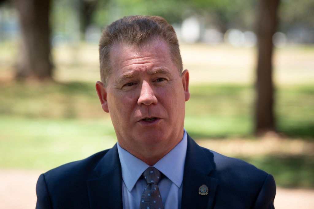 Police chief finalist Scott Ebner during interviews in Honolulu May 13, 2026. (Craig Fujii/Civil Beat/2026)