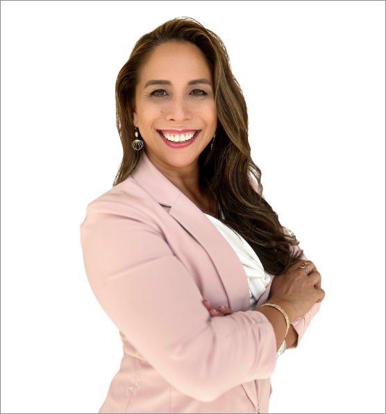 Woman crossing her arms and smiling at the camera
