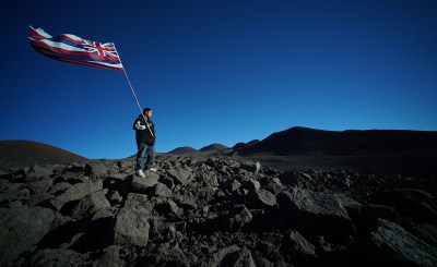State Takes Tent Atop Mauna Kea