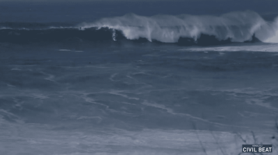 VIDEO: Sights And Sounds: Waimea Bay High-Surf