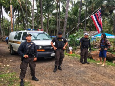 Authorities Oust Protesters From Coco Palms Resort Land