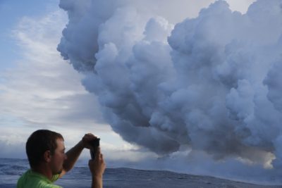 When The Lava Meets The Sea: A Toxic Cloud