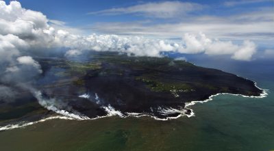 New Coastline Emerges As Kilauea Pumps More Lava To The Sea