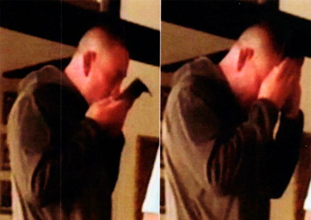 FILE - In this combination of two file images taken from FBI video and provided by the U.S. Attorney's Office in Hawaii on Thursday, July 13, 2017, Army Sgt. 1st Class Ikaika Kang kisses an Islamic State group flag, left, then puts the flag to his forehead, right, after allegedly pledging allegiance to the terror group at a house in Honolulu. Kang, a soldier based in Hawaii who is accused of pledging allegiance to the Islamic State group and fixating on videos of beheadings and suicide bombings planned to plead guilty Wednesday, Aug. 29, 2018, to attempting to support the terrorist group. (FBI/U.S Attorney's Office, District of Hawaii via AP, File)