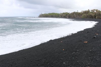 Big Island: Beach Created By Volcanic Eruption Was Born Polluted