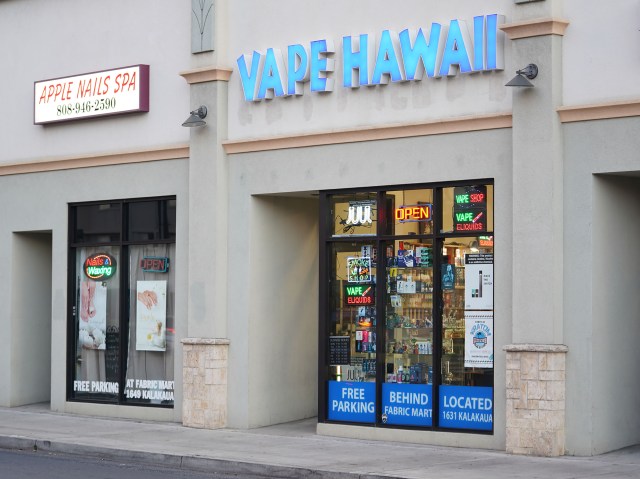Vape Hawaii located off of Kalakaua Avenue.